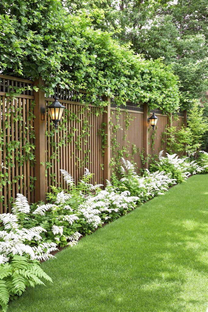 Verdant Symphony Along the Fence