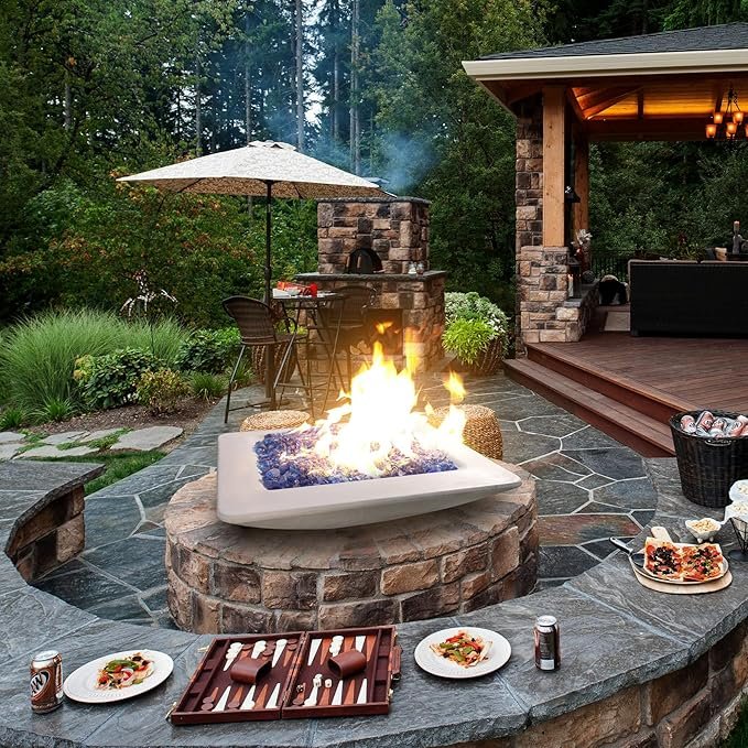 Fire Pit with Built-in Seating