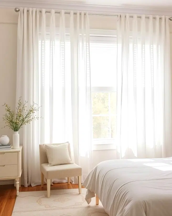 White Sheer Curtains for Airy Elegance