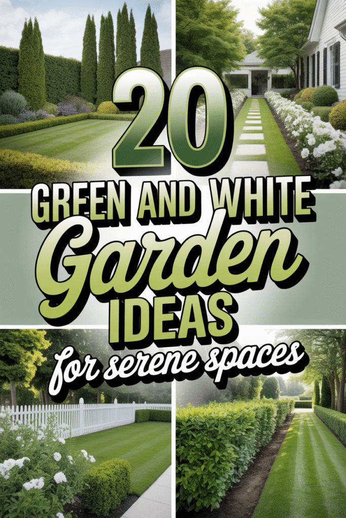 20 Green and White Garden Ideas