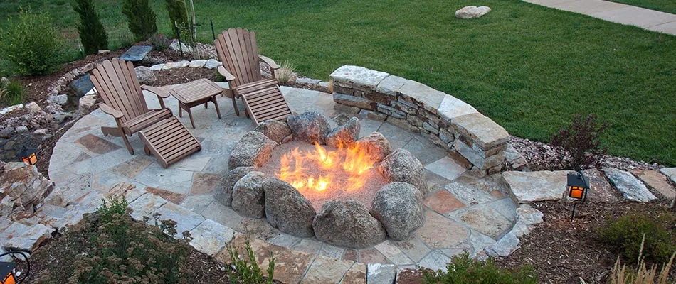 In-Ground Fire Pit Backyard Feature