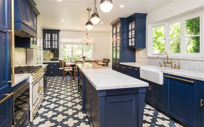 Blue Kitchen Cabinets