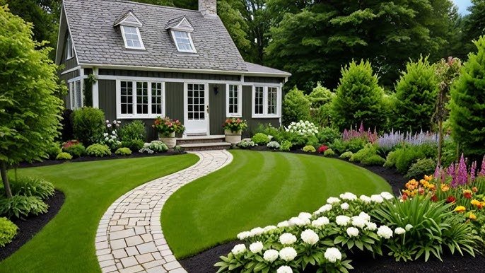 20 Green and White Garden Ideas for Serene Spaces