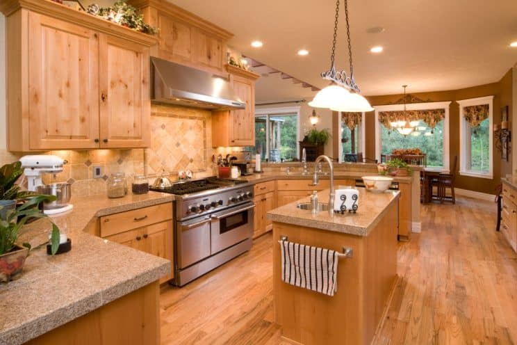 Matching Flooring with Kitchen Cabinets