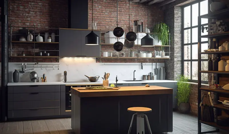 Industrial Kitchen Cabinet Style