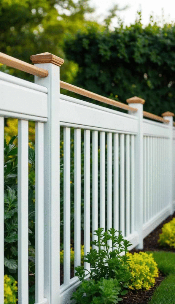 Neat Plastic/PVC White Fence