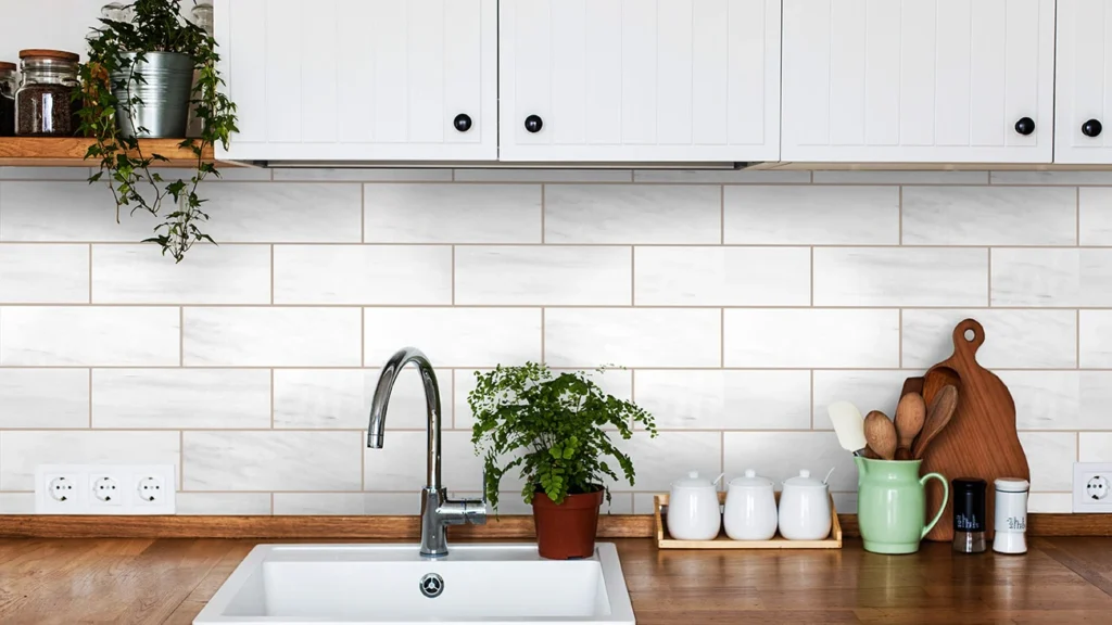 White Subway Tile Backsplash