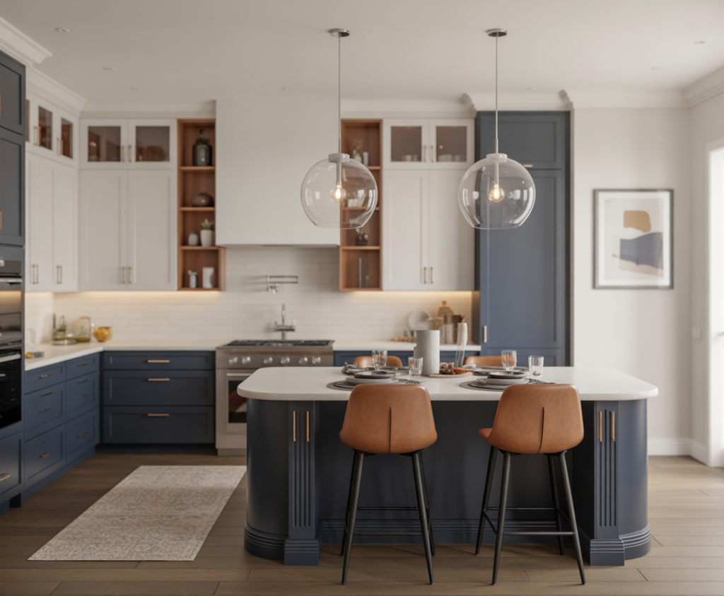 Blue Kitchen Cabinets