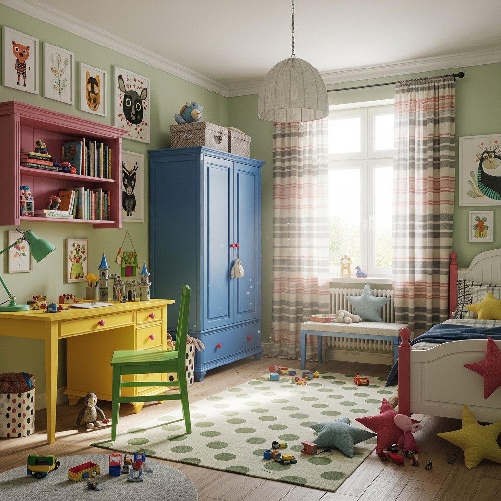 Eclectic mix and match furniture decor