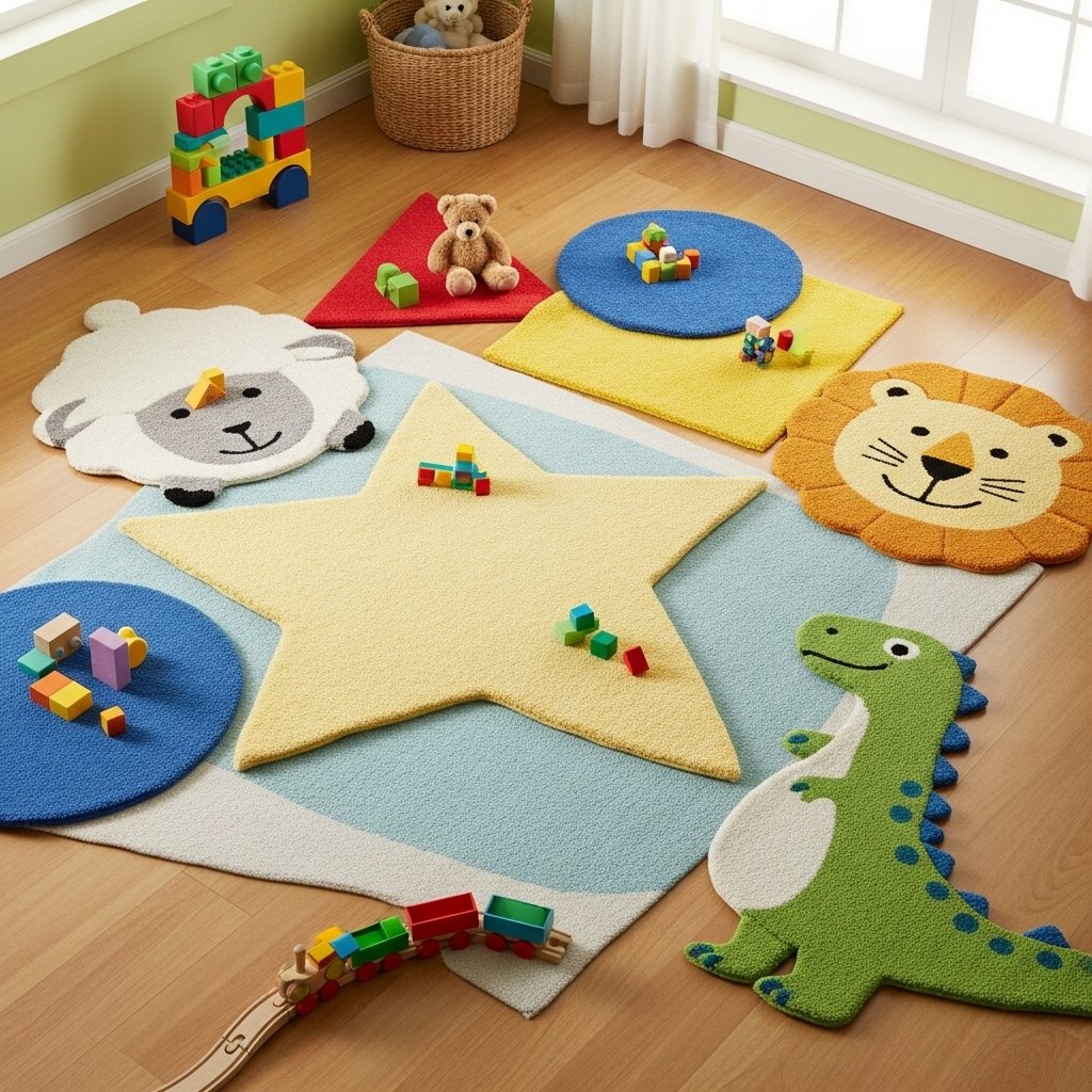 Fun playful rugs and mats decor