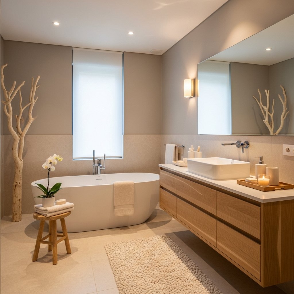 Calm soft neutral haven in decor
