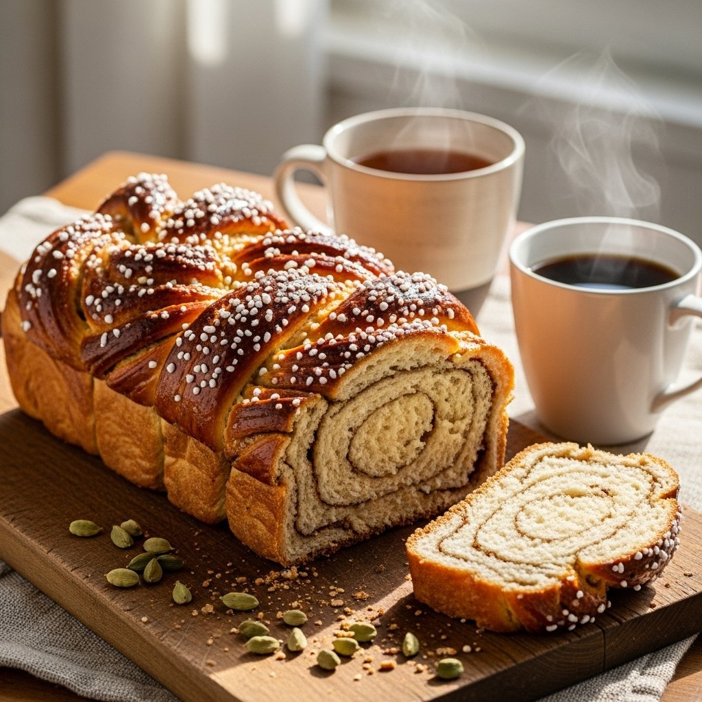 Fragrant cardamom sweet bread recipe