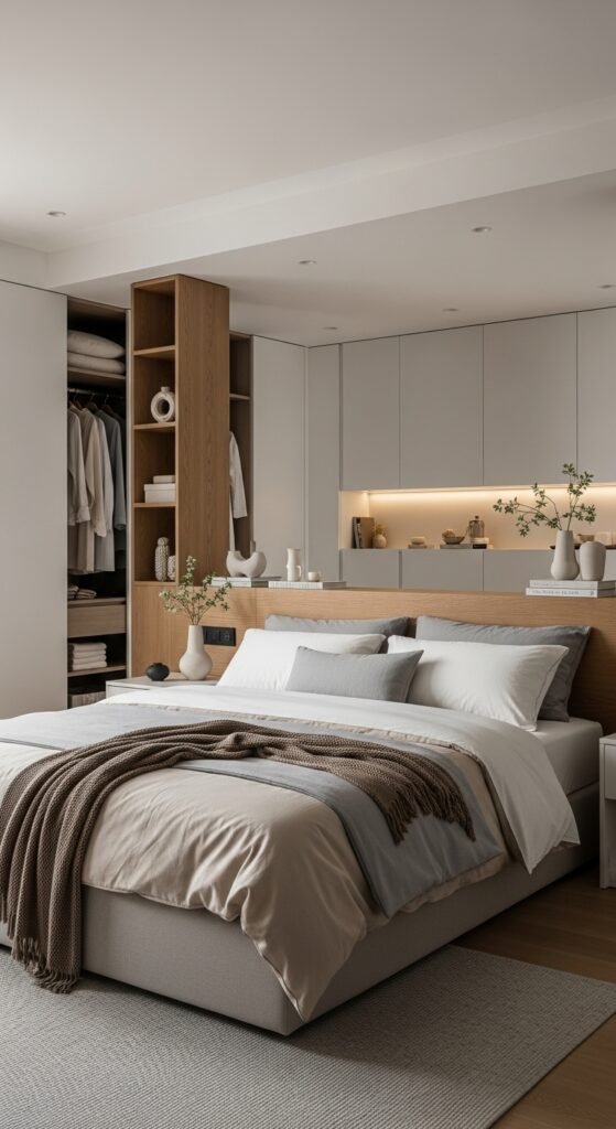 Built-In Storage for Clutter-Free Comfort