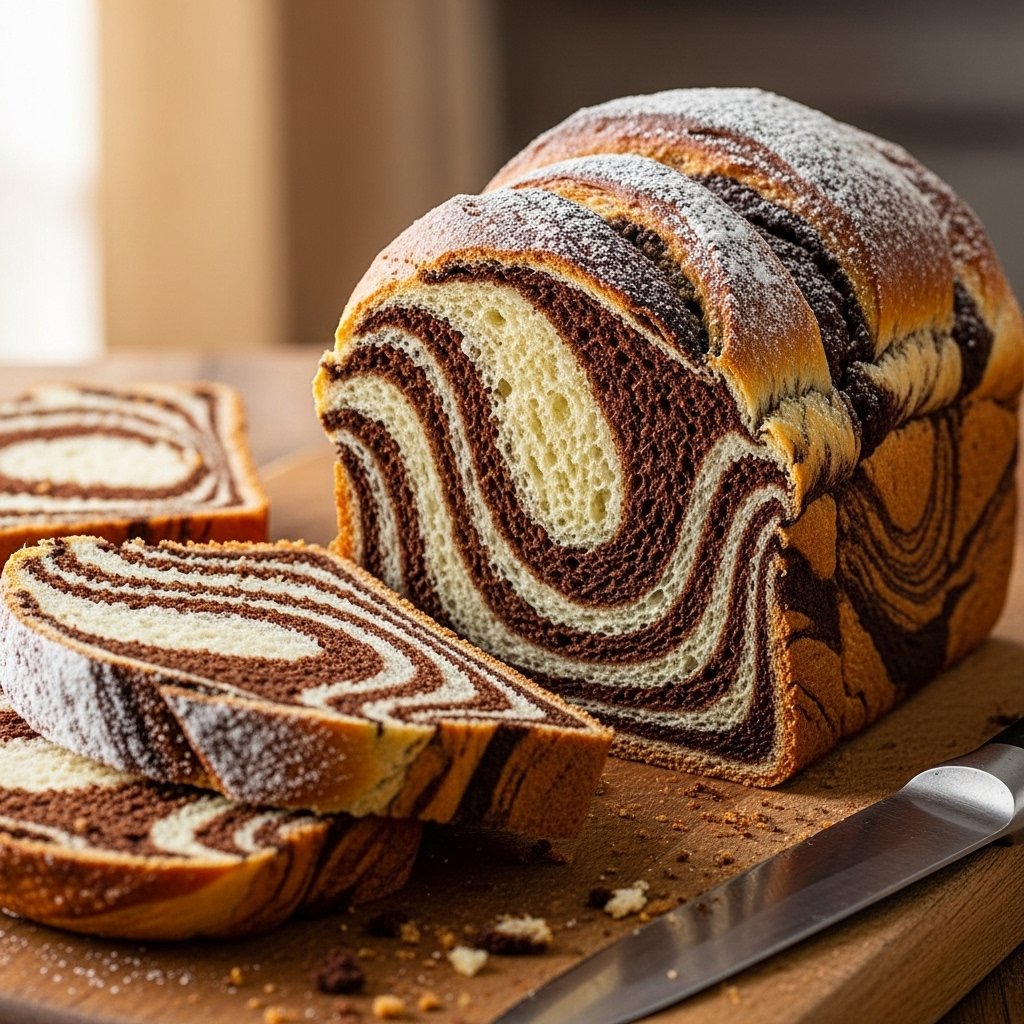 Decadent chocolate marble sweet bread recipe