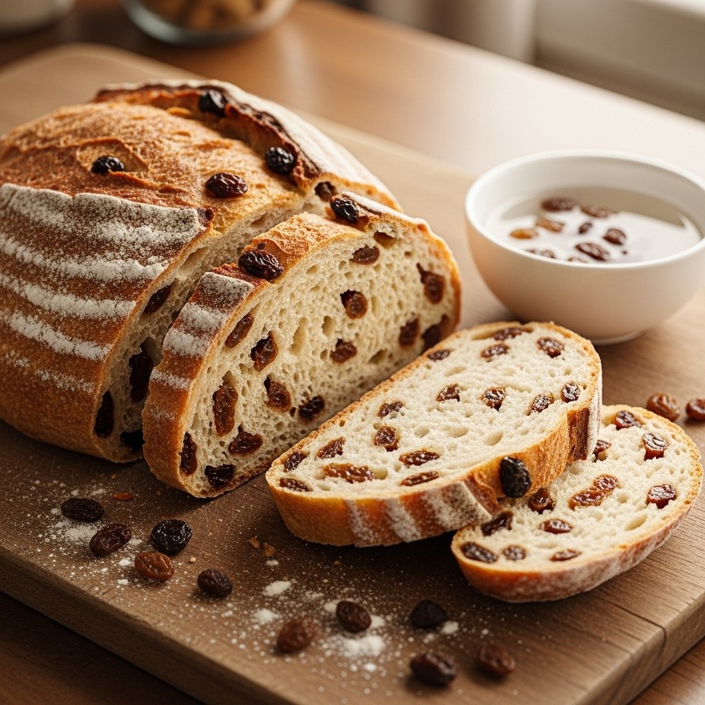Classic homemade raisin sweet bread recipe