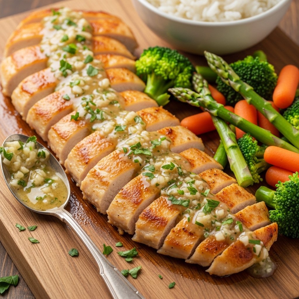 Savory garlic butter chicken dinner recipe
