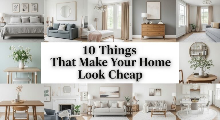 10 Things That Make Your Home Look Cheap