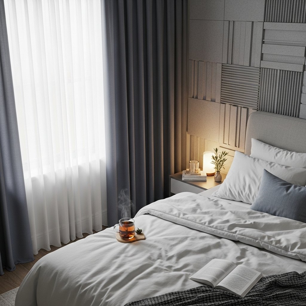 "Soundproofed bedroom for a peaceful sleep"