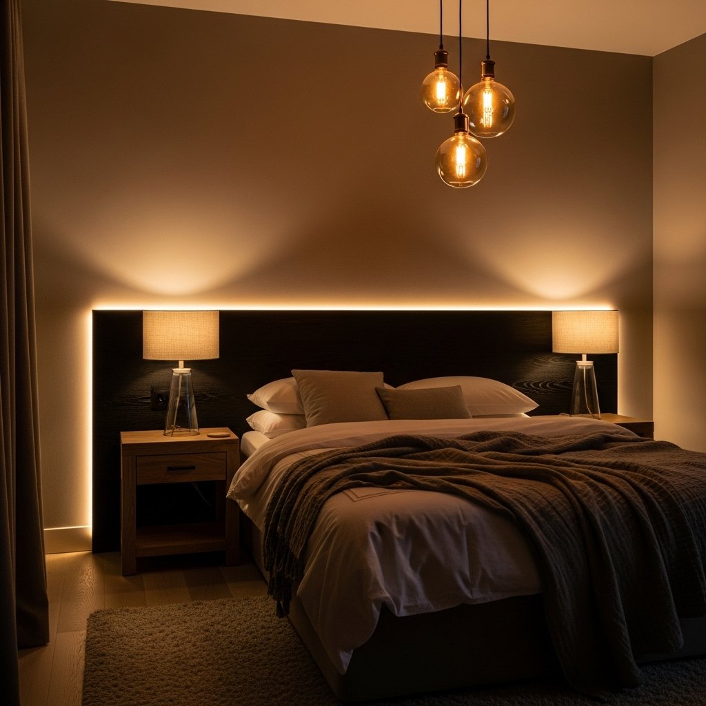 Soft romantic lighting layers for ambience