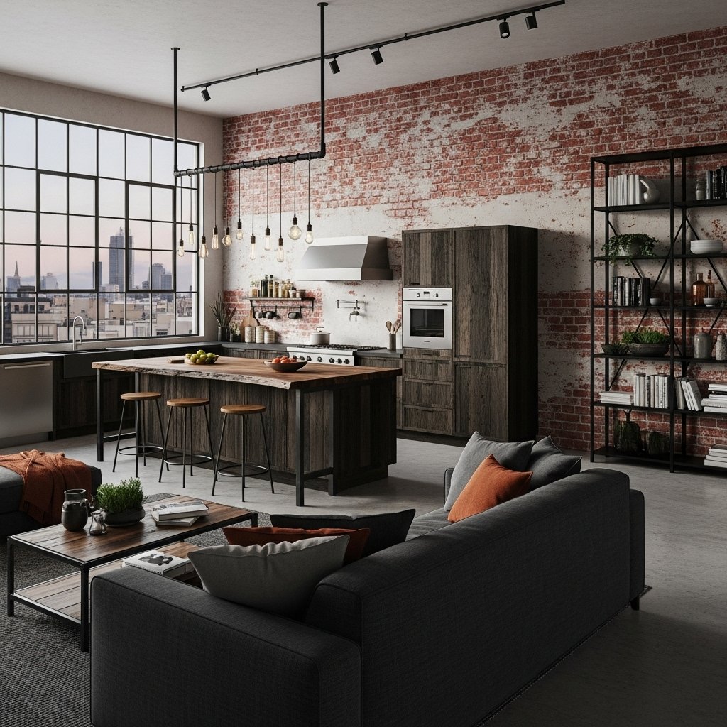 Sleek industrial inspired design for interiors