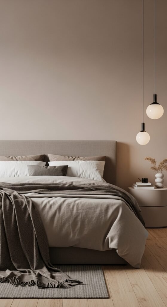 Soft light and airy taupe tones