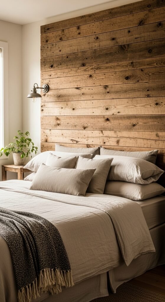Warm rustic wooden charm in decor