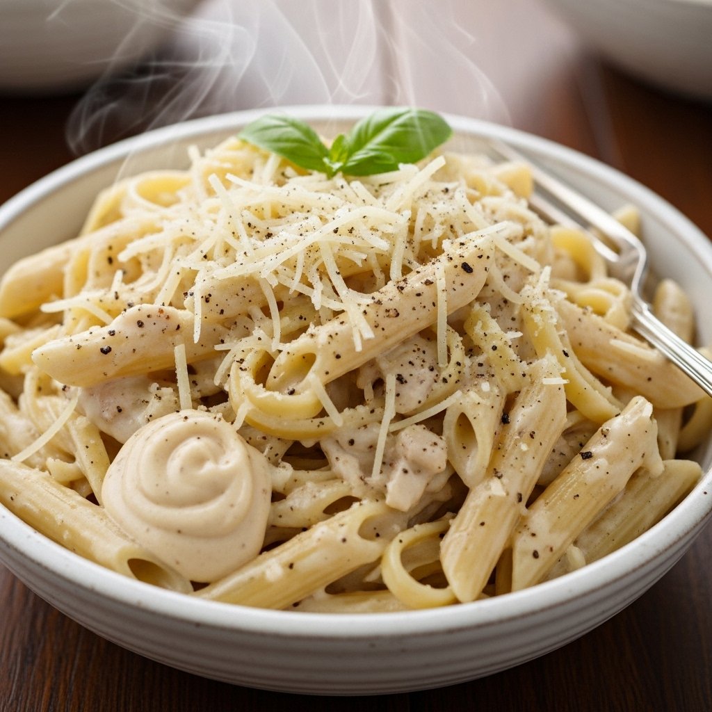 Quick and creamy 15-minute alfredo pasta