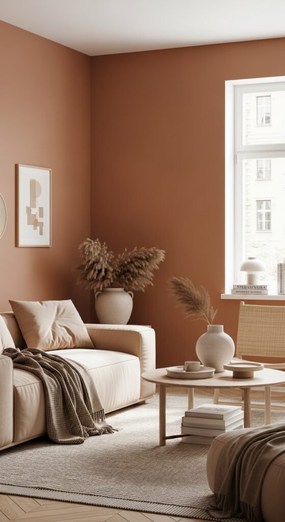 Cozy warm caramel glow ambience