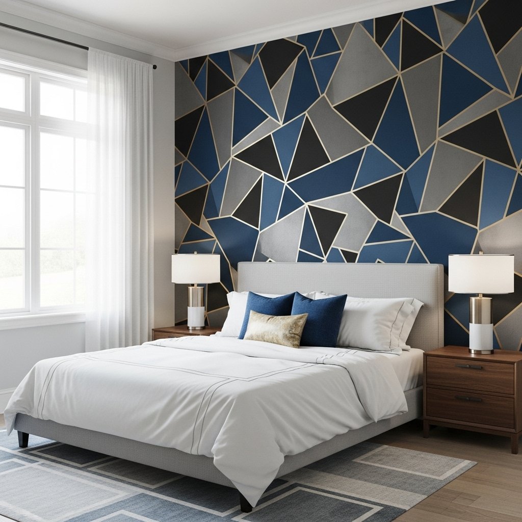 Bold statement accent wall for interiors