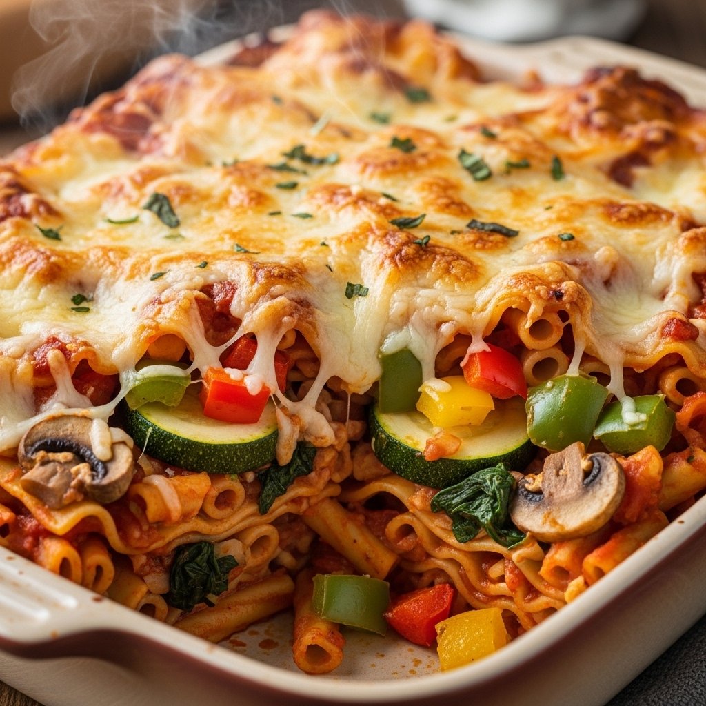 Hearty Sunday lunch family pasta bake