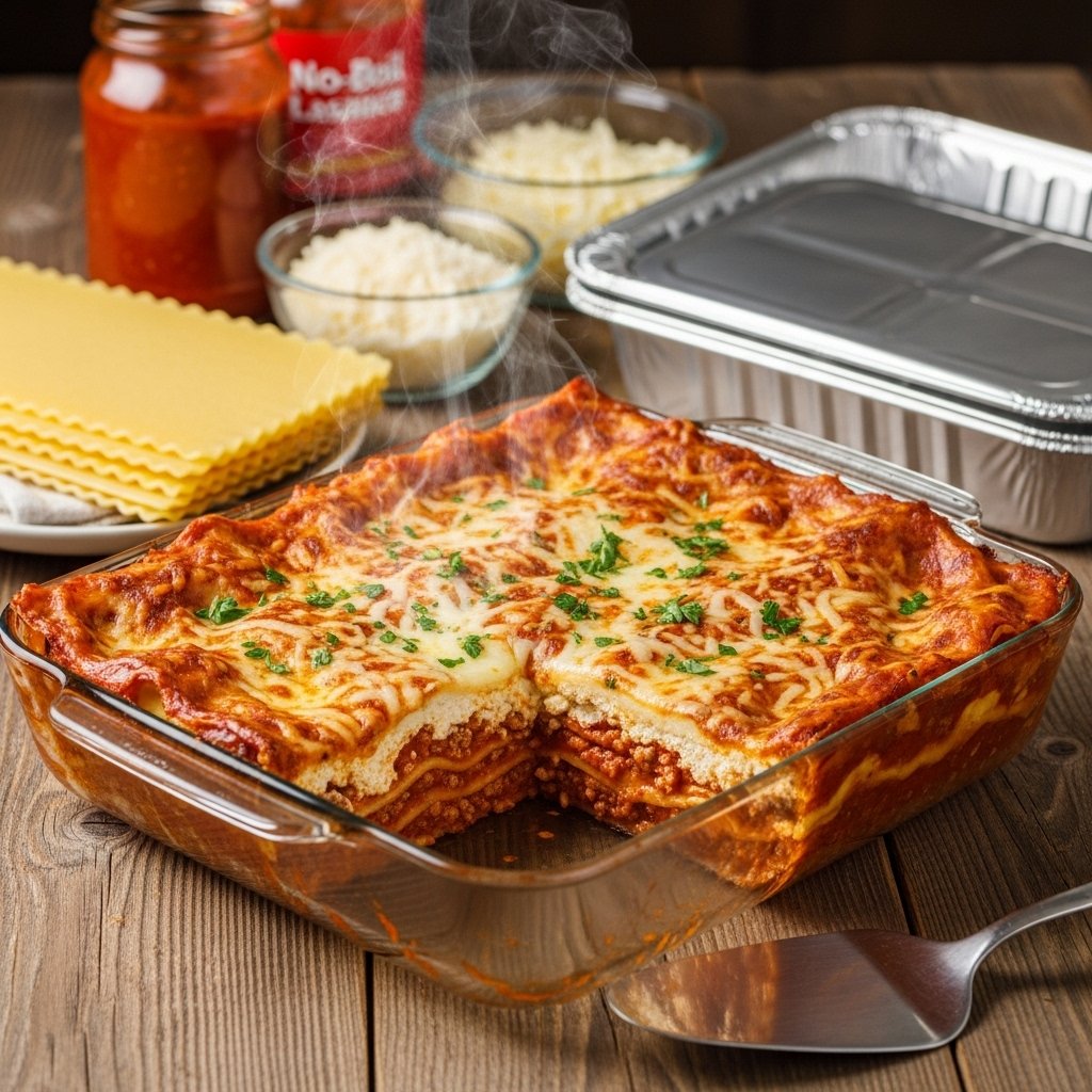 Cheesy freezer friendly lasagna for meals