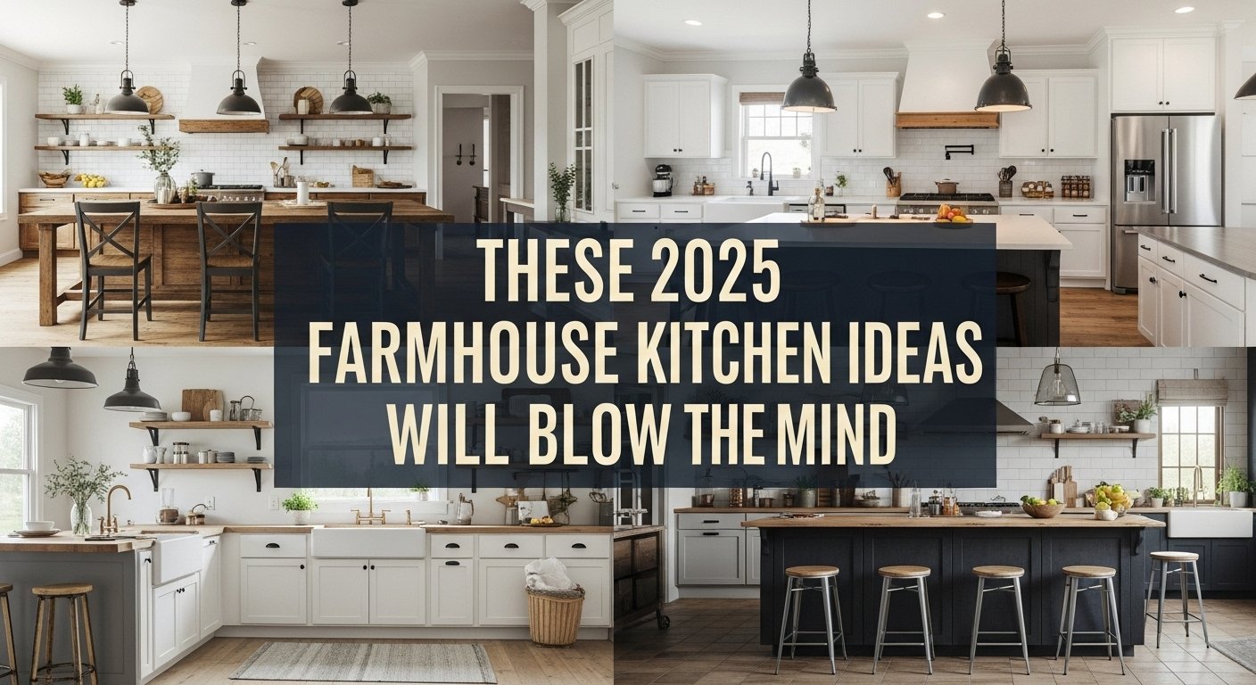 25+ Farmhouse Kitchen Ideas for 2025: Practical Tips to Create a Warm, Organized Space