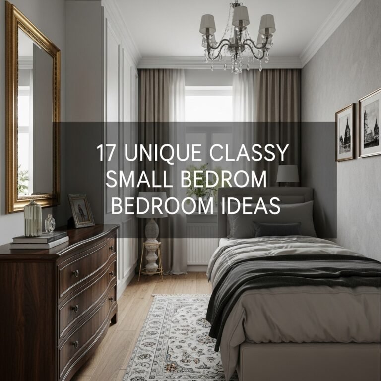 17 Unique Classy Small Bedroom Ideas
