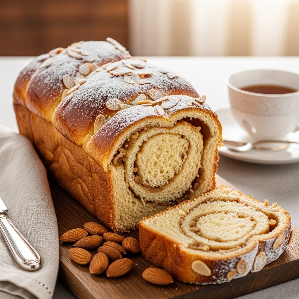 Delicious almond cream sweet bread recipe