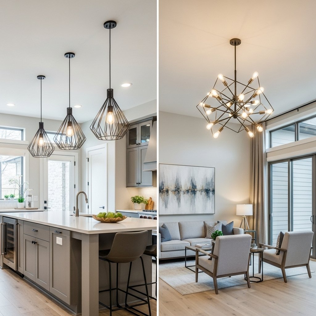 Bold statement lighting for modern interiors