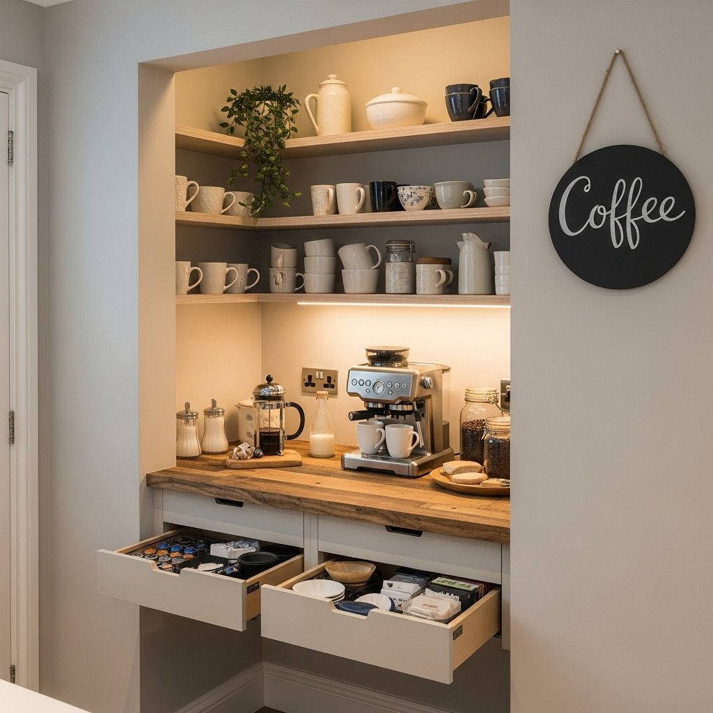Coffee Station Kitchen Nook Design