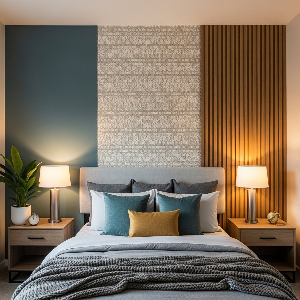Accent wall with texture coffee bar