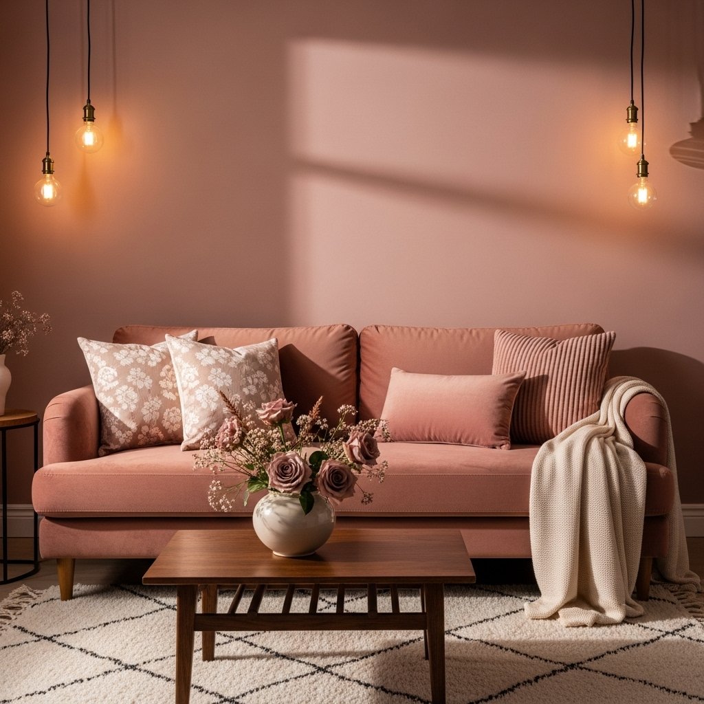 Dusty rose bedroom color scheme