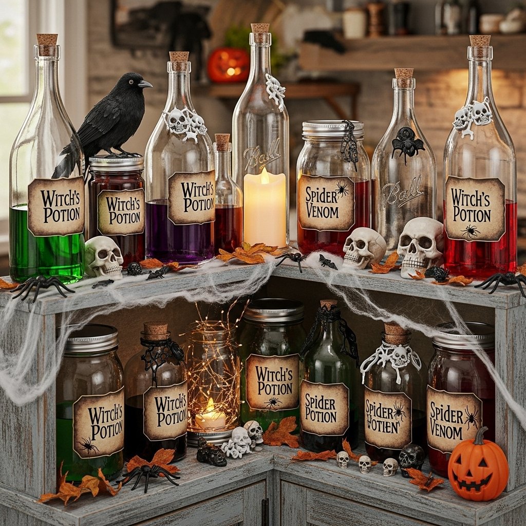 Style a mini “potion corner” display