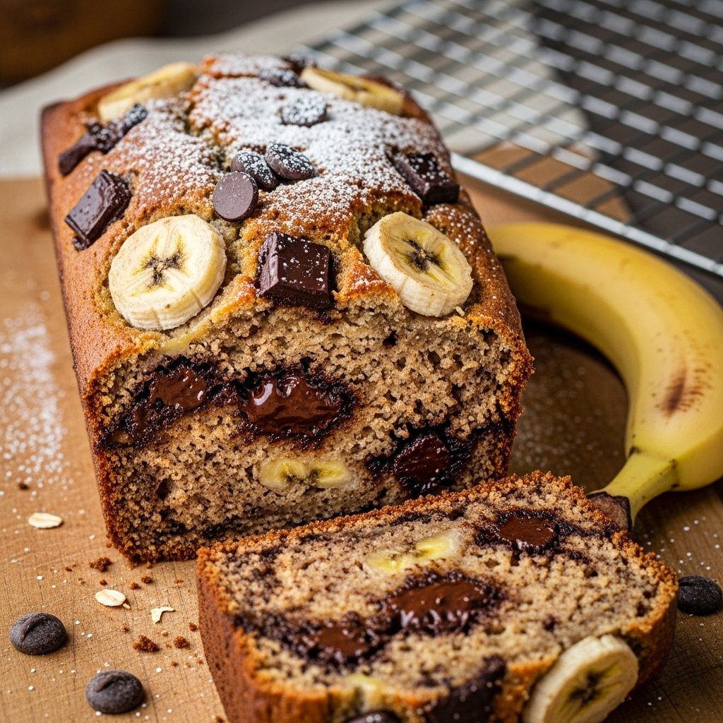 Gluten-free banana chocolate bread recipe