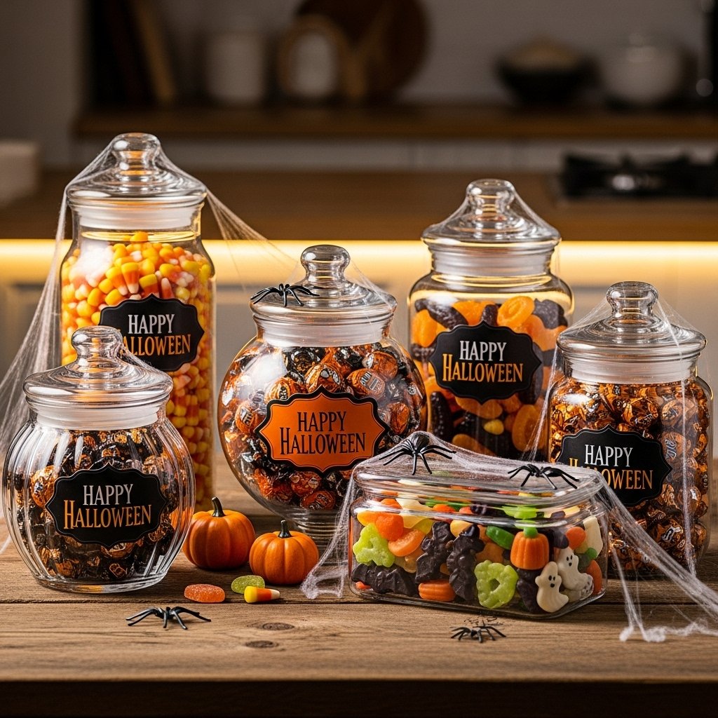 Candy jar display for guests’ treats