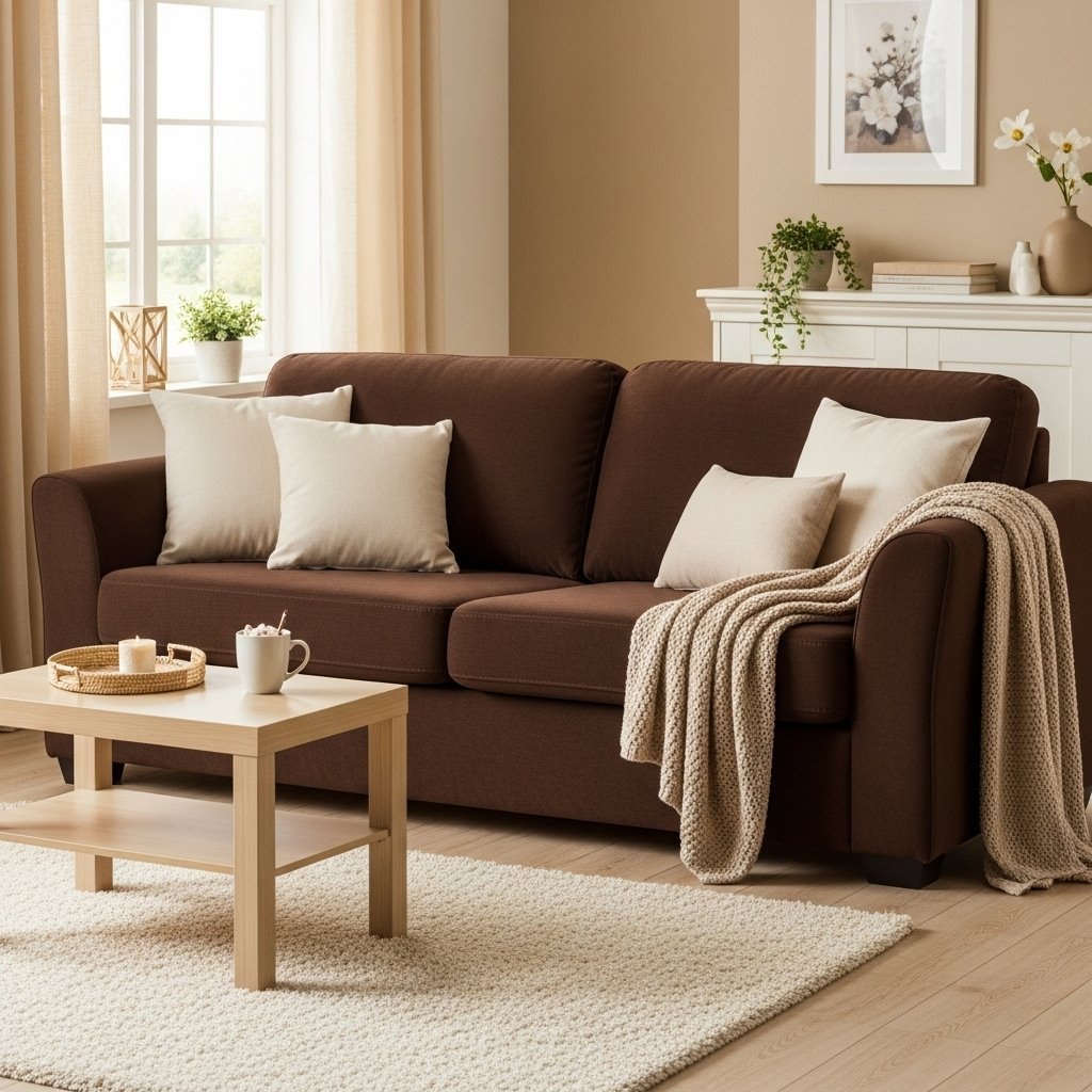 Chocolate brown bedroom color palette