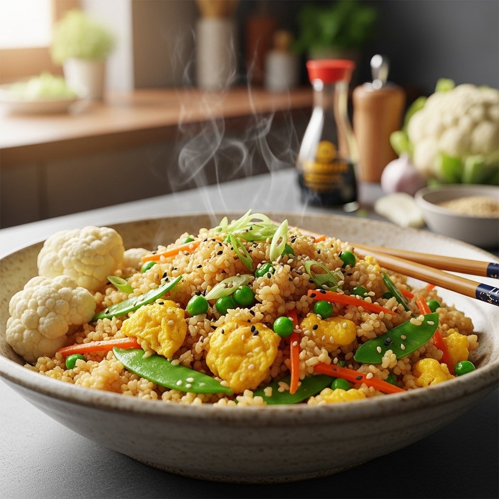 Low-Carb Cauliflower Fried Rice Dish
