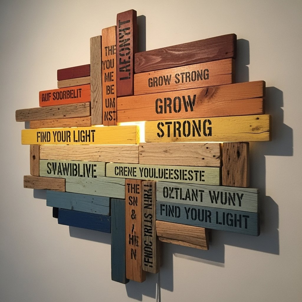 Rustic Reclaimed Wood Wall Art Decor