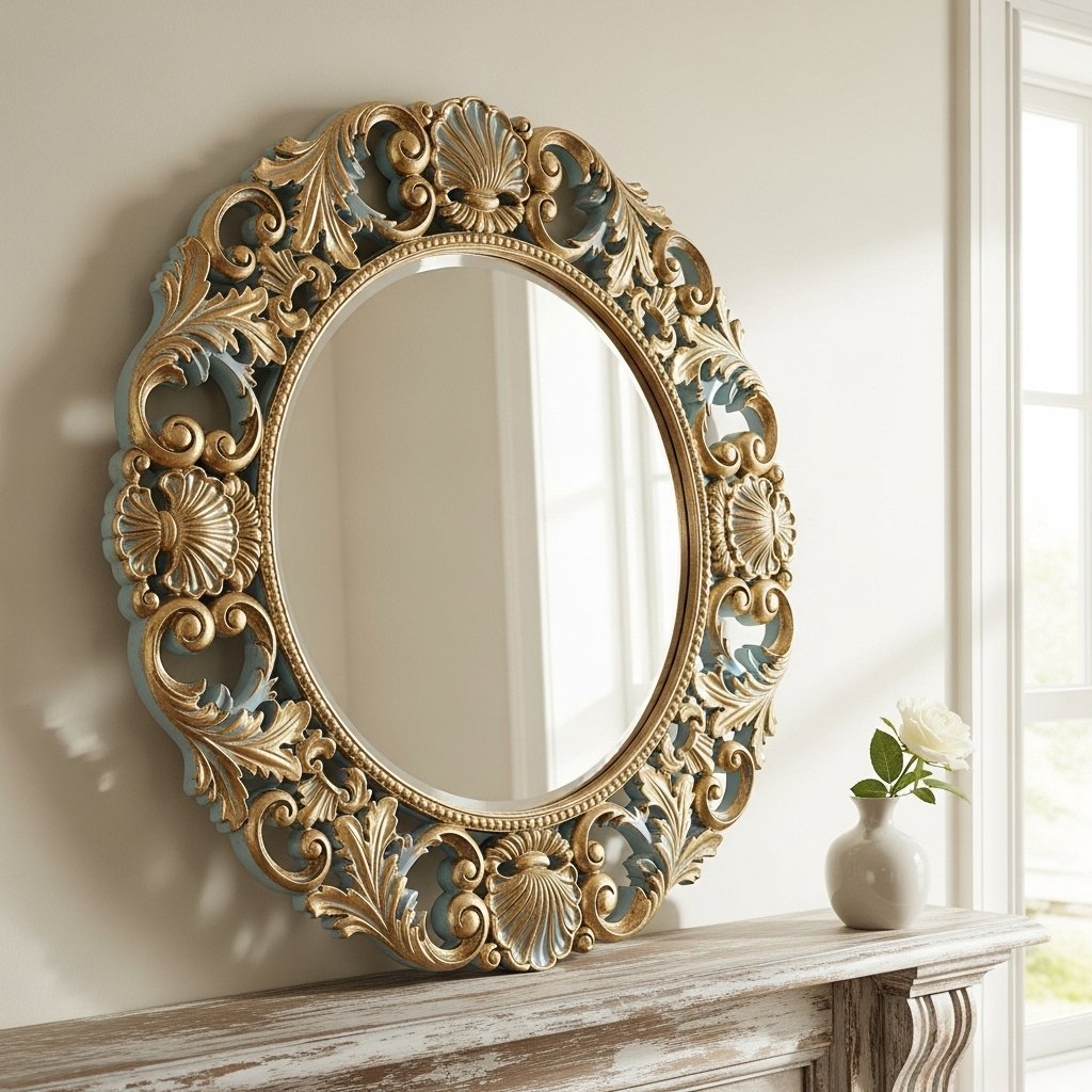 Stylish Painted Accent Mirror for Decor