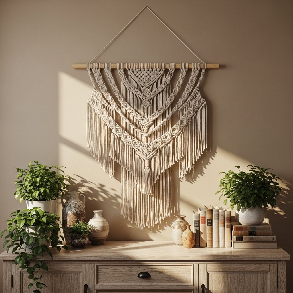 Bohemian Macrame Wall Hanging Home Decor