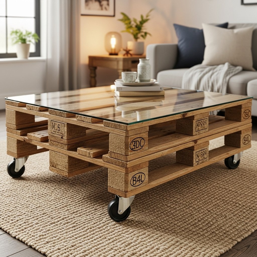 Rustic Pallet Coffee Table for Living