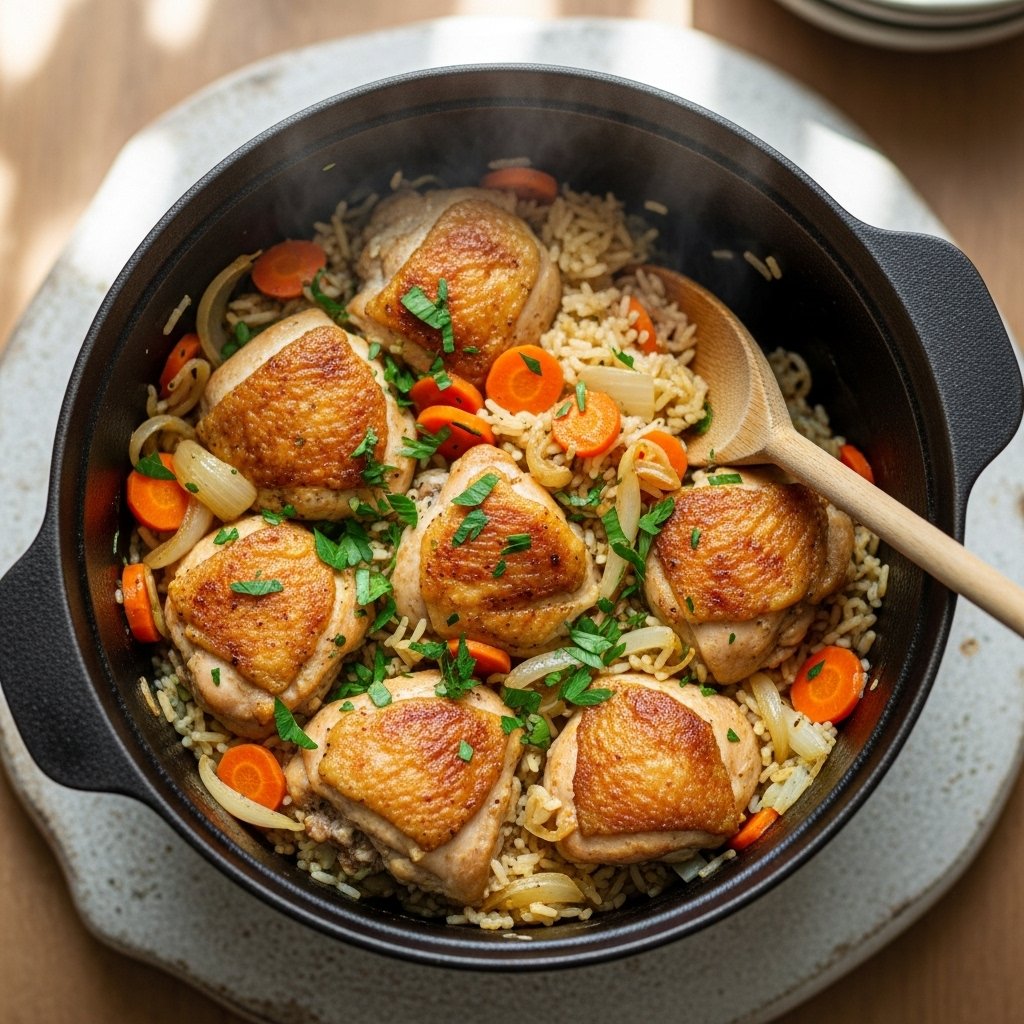 Easy One-Pot Chicken and Rice Dinner
