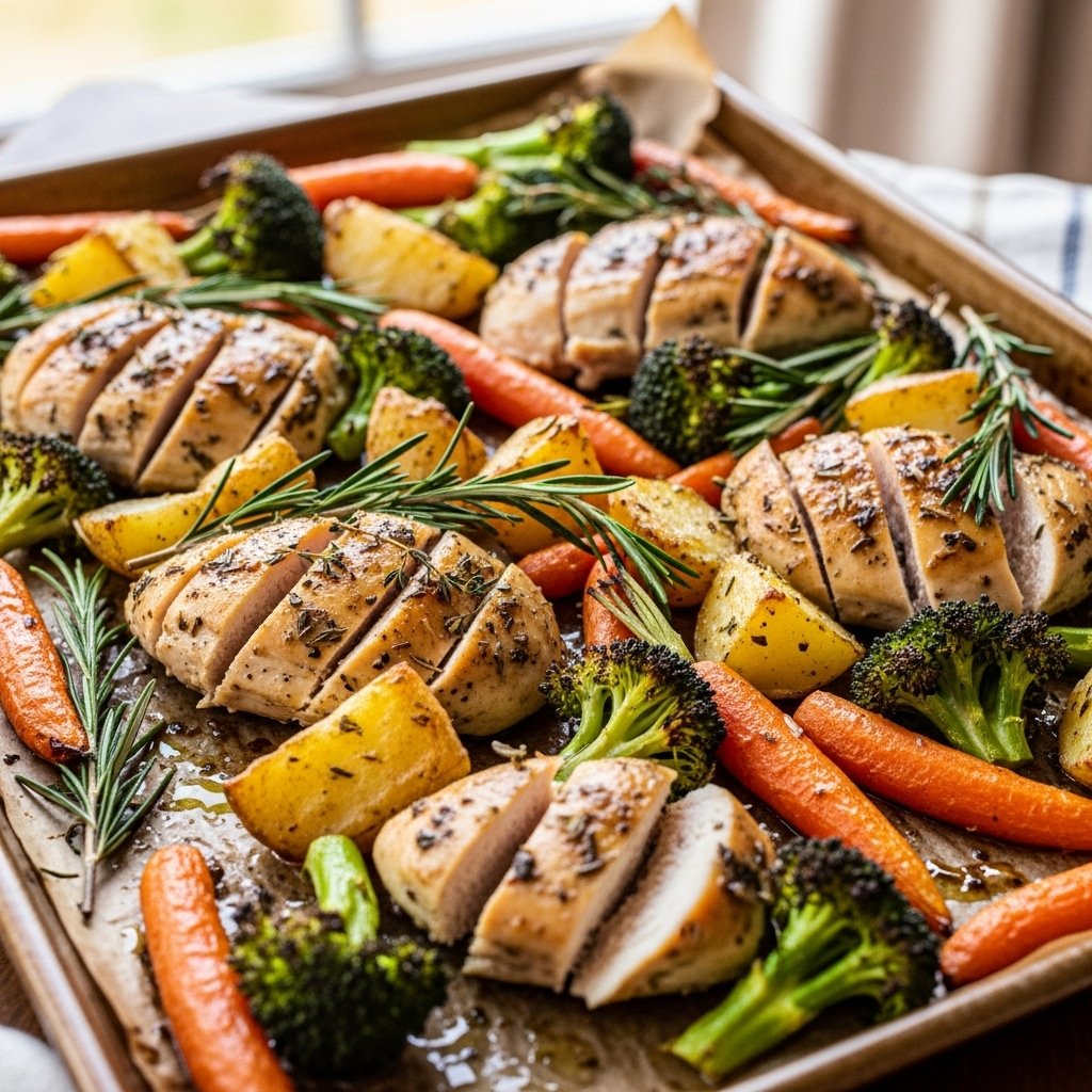 Easy Sheet Pan Chicken and Veggies