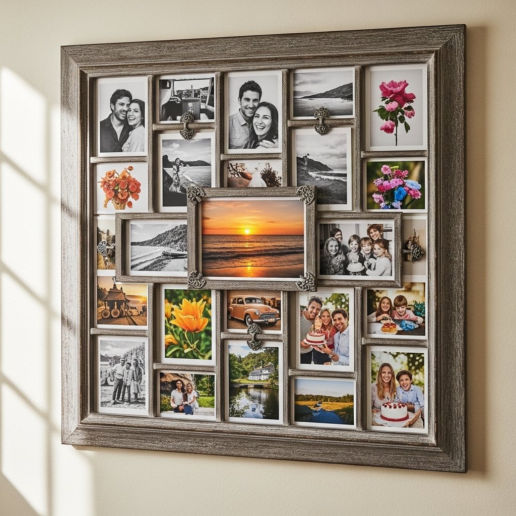 Stylish Photo Collage Frame for Walls